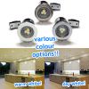 Fire Rated Downlights With 9 Watt GU10 LED Bulbs = 50W - 60W Halogen