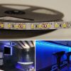 12v Blue LED Strip Light, 3528, 120 LED's Per Metre