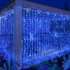 Blue LED Curtain Light, 2M x 5M, Connectable, 1000 LED's