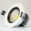 6 Watt SMD / COB LED Downlight / Ceiling Light with White Finish = 50W - 60W Halogen