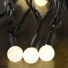 10 Metre LED Fairy Lights in Warm White with Decorative Balls, Connectable, 100 LED's