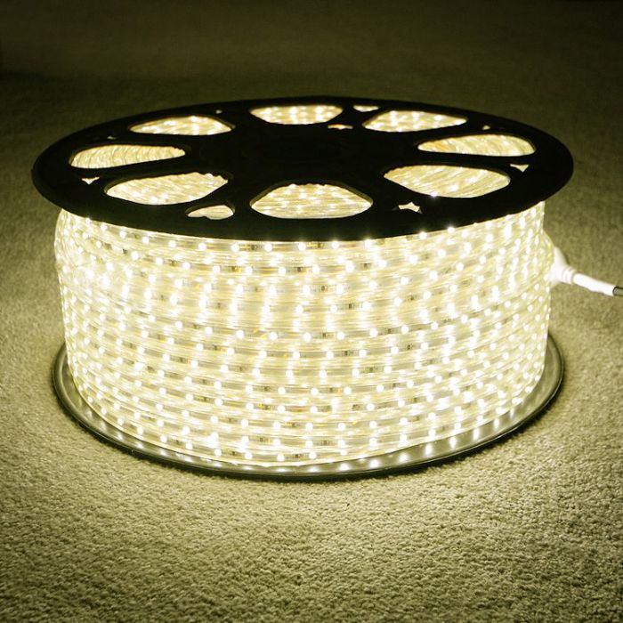 220v LED Strip Light UK Plug Warm White 1 Metre 100 Metre Lengths