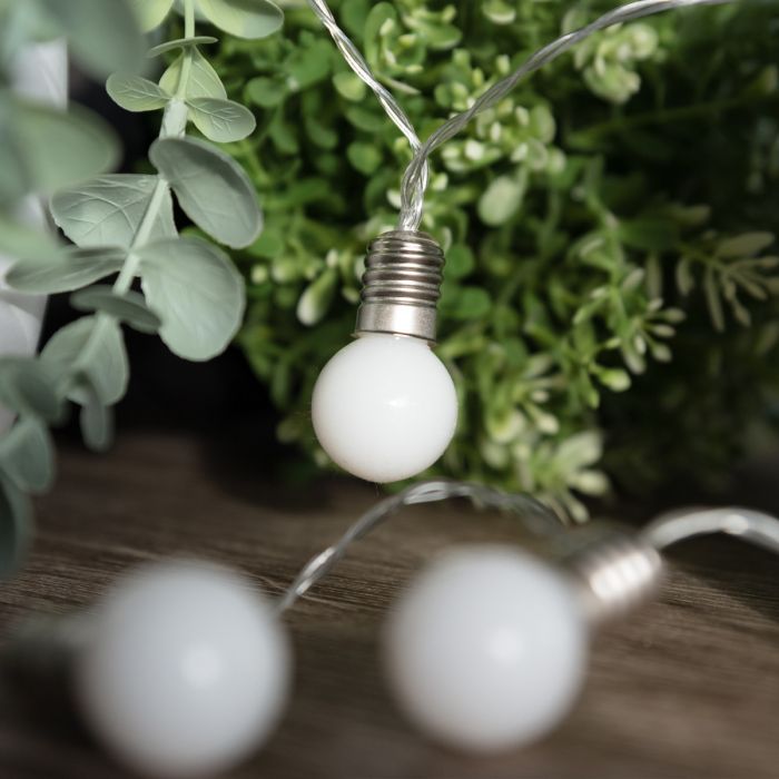 LED Battery Mini Festoon Fairy Lights Warm White