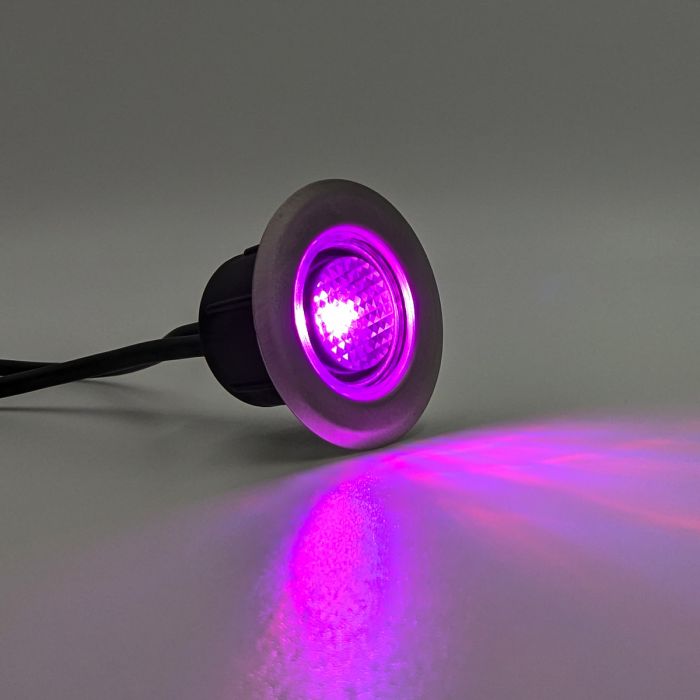 Coloured plinth lights top