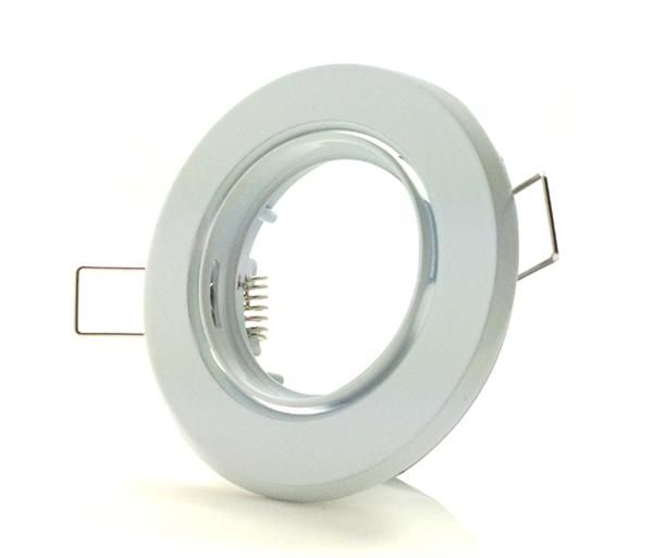 White GU10 Downlight Fitting with Adjustable Tilt