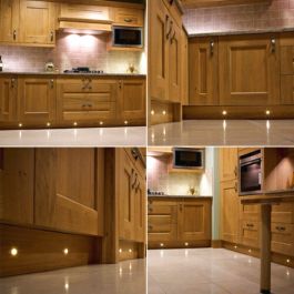 Set of 10 LED Deck Lights Decking Plinth Kitchen Lighting Set Warm White 15mm