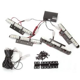 12v LED Flashing Recovery Vehicle Grill Lights Amber Set of 4