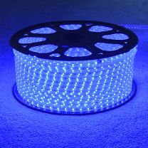 220v LED Strip Light + UK Plug, Blue, 1 Metre – 100 Metre Lengths