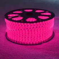 220v LED Strip Light + UK Plug, Pink, 1 Metre – 100 Metre Lengths