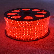 220v LED Strip Light + UK Plug, Red, 1 Metre – 100 Metre Lengths