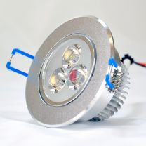 3 Watt Round LED Downlight / Ceiling Light = 35W - 50W Halogen