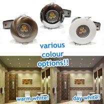 IP65 Bathroom Fire Rated Downlights With 9 Watt GU10 LED Bulbs = 50W - 60W Halogen
