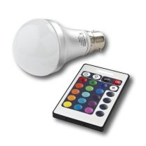 RGB Colour Changing B22 LED Bulb / Golf Ball with Remote Controller