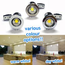 Fire Rated Downlights With 6 Watt GU10 Dimmable LED Bulbs = 50W - 60W Halogen