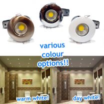 IP65 Bathroom Fire Rated Downlights With 6 Watt GU10 Dimmable LED Bulbs = 50W - 60W Halogen