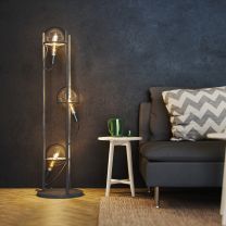 Bright Lightz Trinity Globe Industrial Floor Lamp