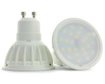 GU10 LED Bulb / 5W Frosted Lens Spotlight = 50W - 60W Halogen