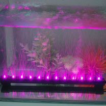 Pink LED Aquarium /  Fish Tank Airstone Bubble Light 