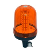 12v – 24v Pole Mount Rotating / Revolving LED Beacon, Amber, 80 LED’s