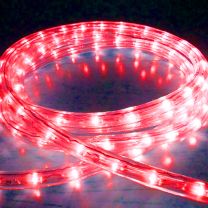 Red LED Rope Light, Multi - Function, 2 Metre - 100 Metre Length Options