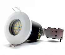 IP65 Fire Rated Downlight Fitting in White with GU10 5W LED bulb = 40W - 50W Halogen