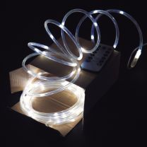 Cool White Battery LED Rope Light, 5 Metres